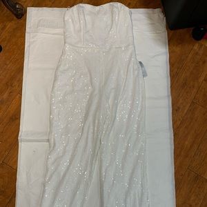 GORGEOUS WHITE SEQUIN JUMPSUIT